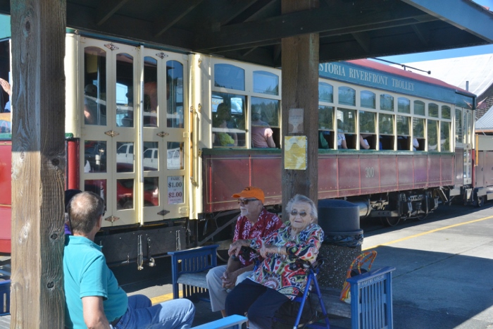 on the Astoria trolley